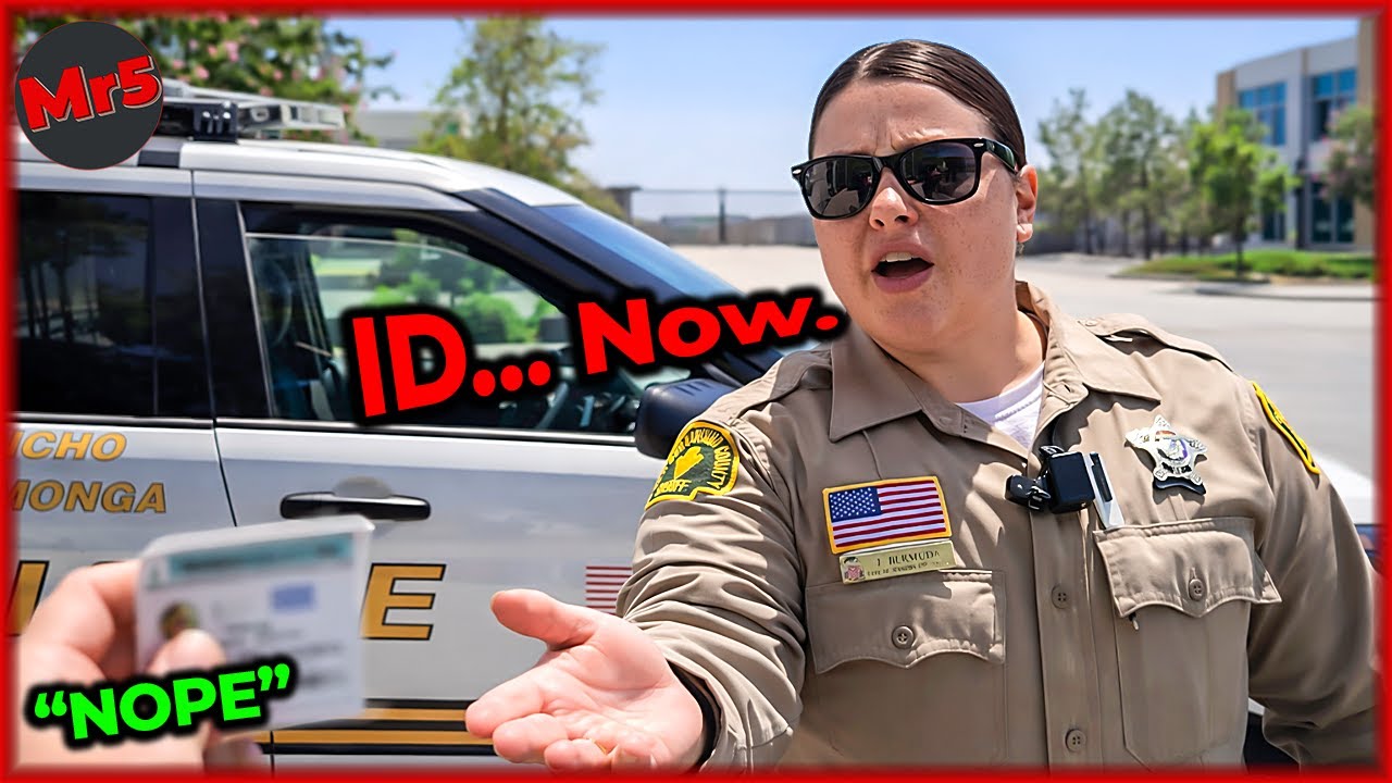 Female Sheriff Presses for I.D Gets ONLY Silence | ID Refusal