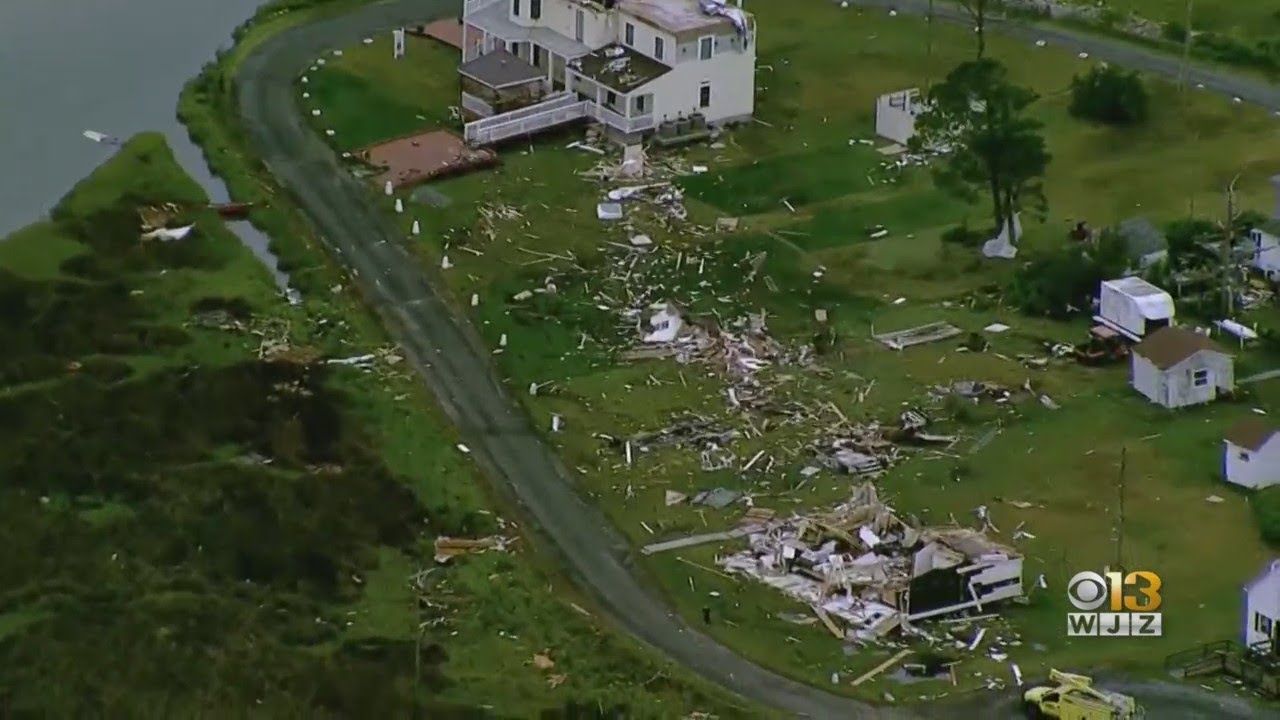 Shocking footage shows waterspout leaving 'significant damage' on Smith Island