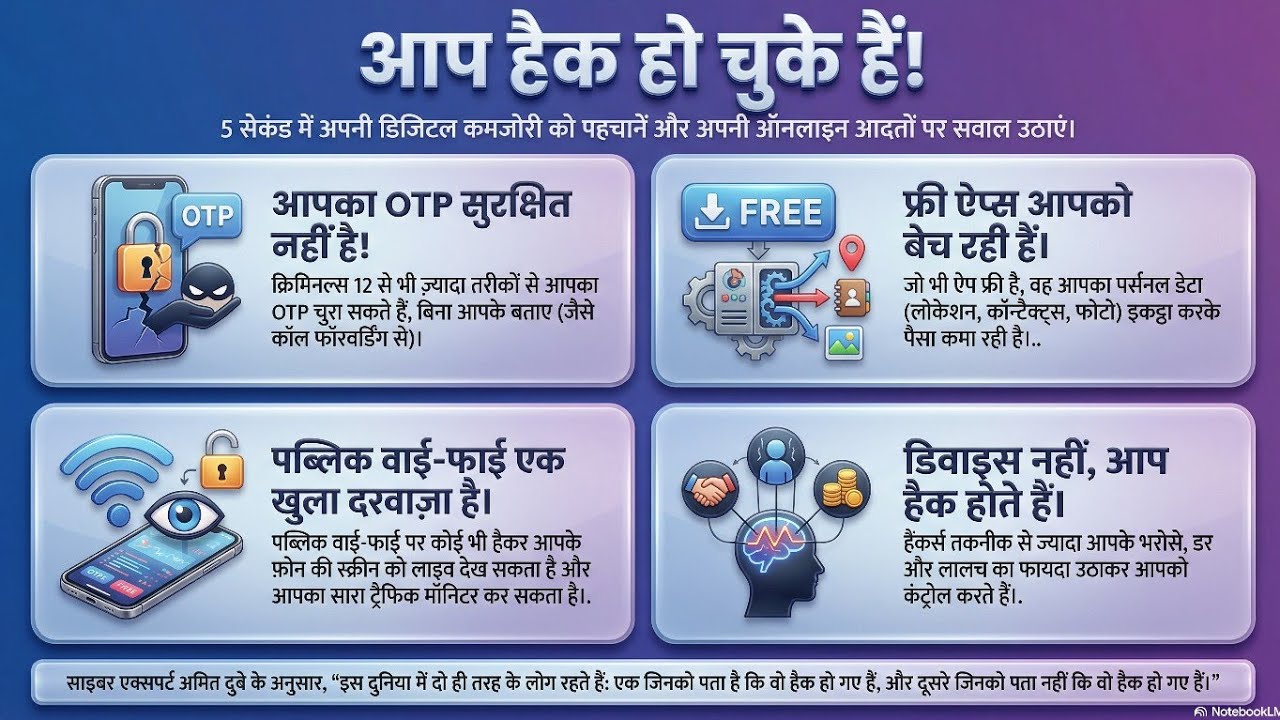 अगर ये वीडियो देख लिया तो Hack नहीं होंगे 🔒 | Cyber Security Hindi