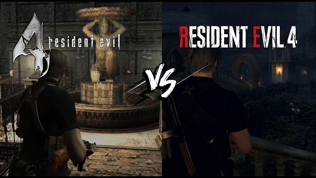 Resident Evil 4 vs RE 4 Remake - Garden Maze Comparison