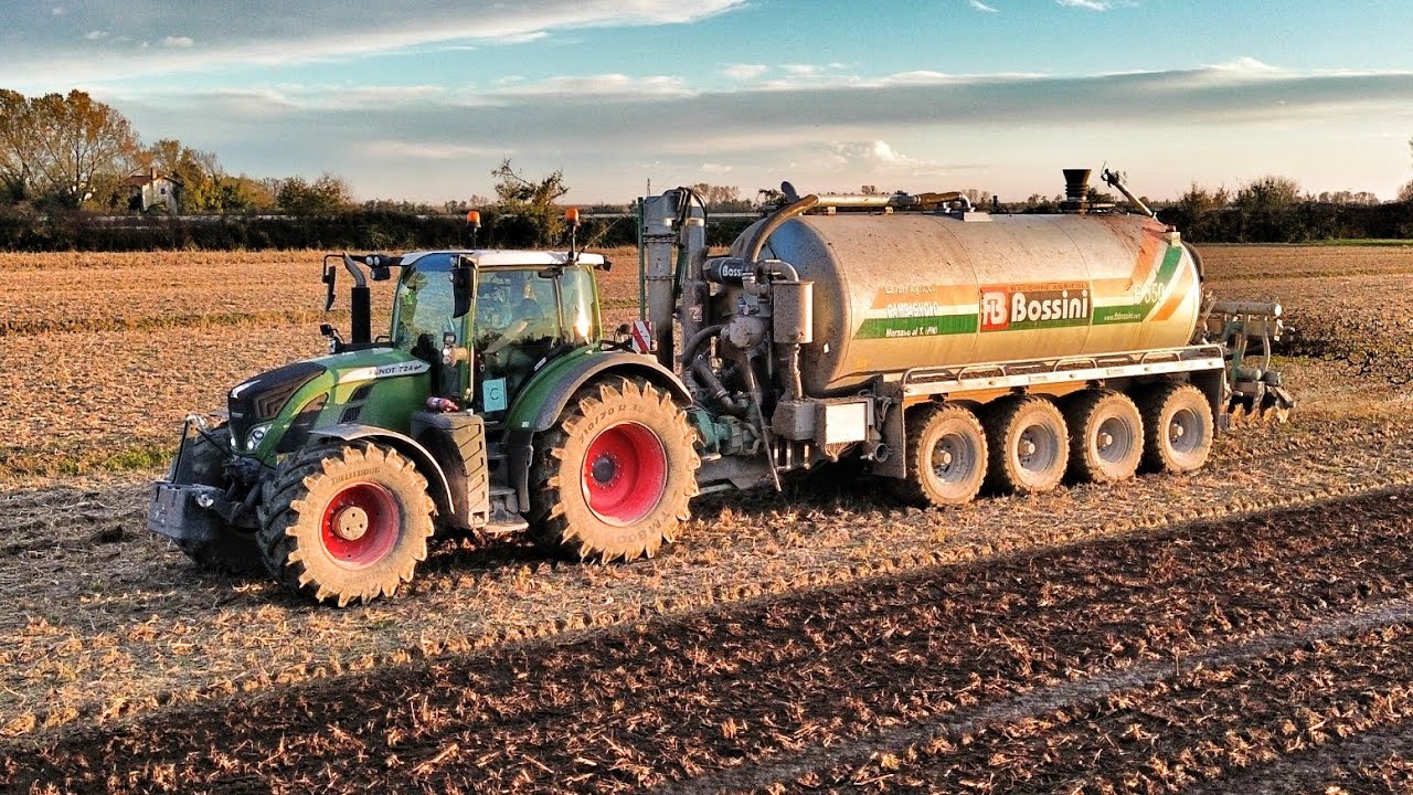 Fendt 724 & 828 | Bossini B350 | Distribuzione digestato 2023 | Campagnolo & Vadori
