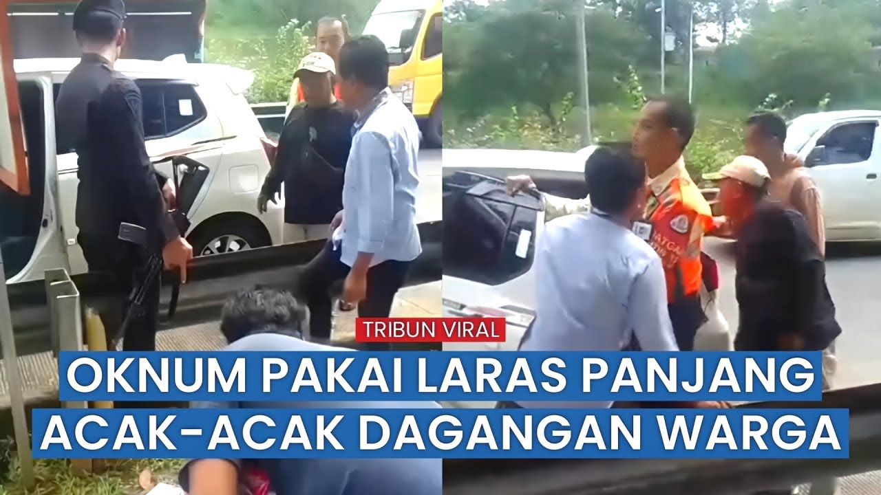 Petugas Bersenjata Sita Dagangan Penjual Dodol di Tol Cipali