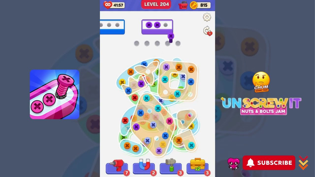 Screw Out: Jam Puzzle - Level 204 - Gameplay walkthrough
