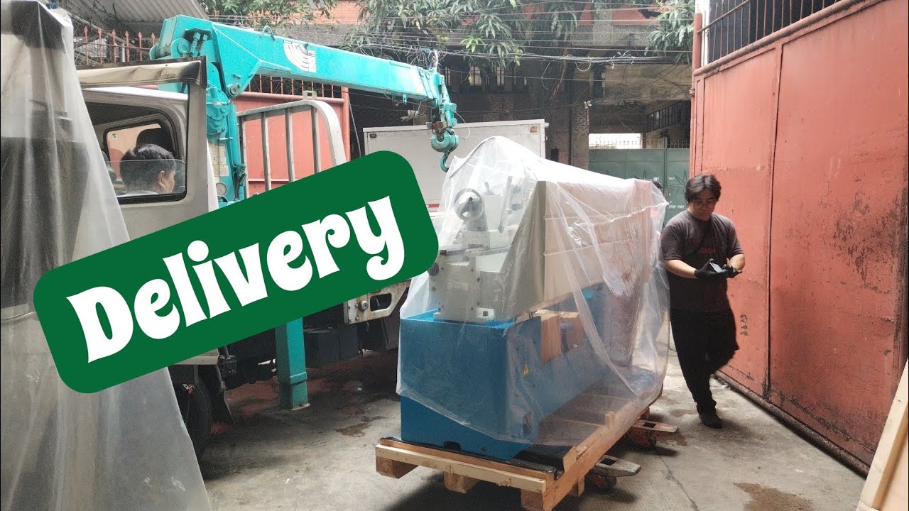 Delivery of Supermach Lathe machine Pc6241M x 1000 #kuyagbchannel #machineshop