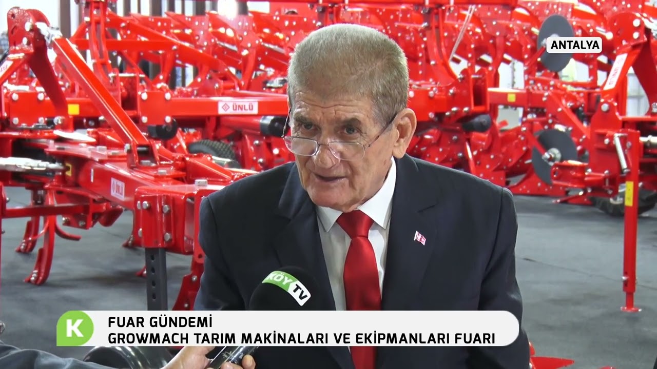 ÜNLÜ ZİRAAT ALETLERİ,GROWMACH TARIM MAKİNALARI FUARI,HALİT ÜNLÜ, ANTALYA