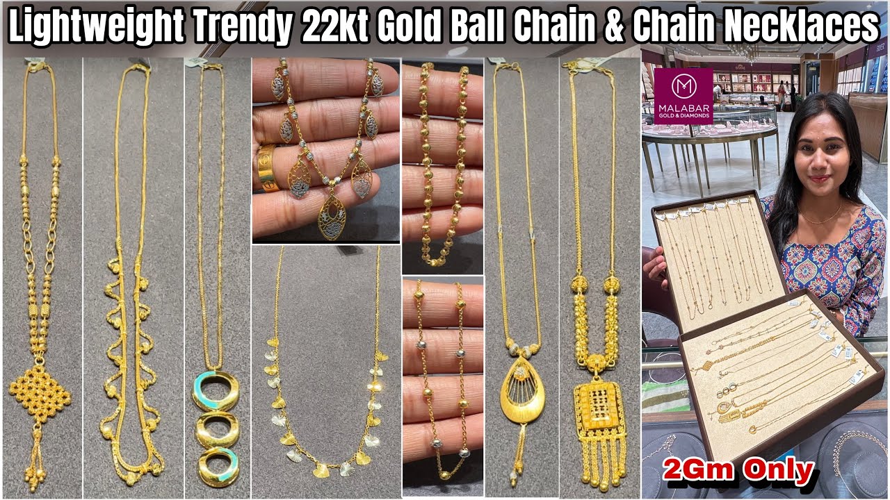 2Gm🔥Malabar Lightweight Trendy Gold Chain Necklaces & Ball Chains| Gold Chains| Gold Chain Pendants|
