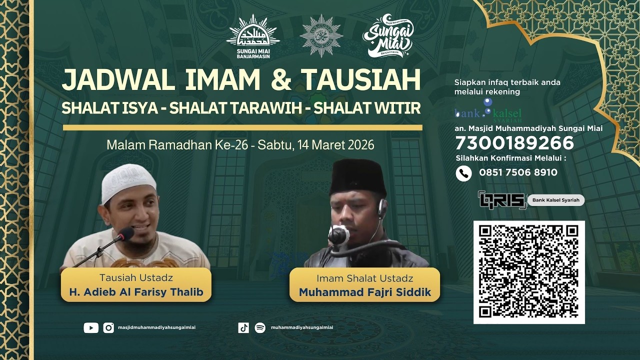 [Live] Qiyamu Ramadhan 1447 H Malam Ke-26