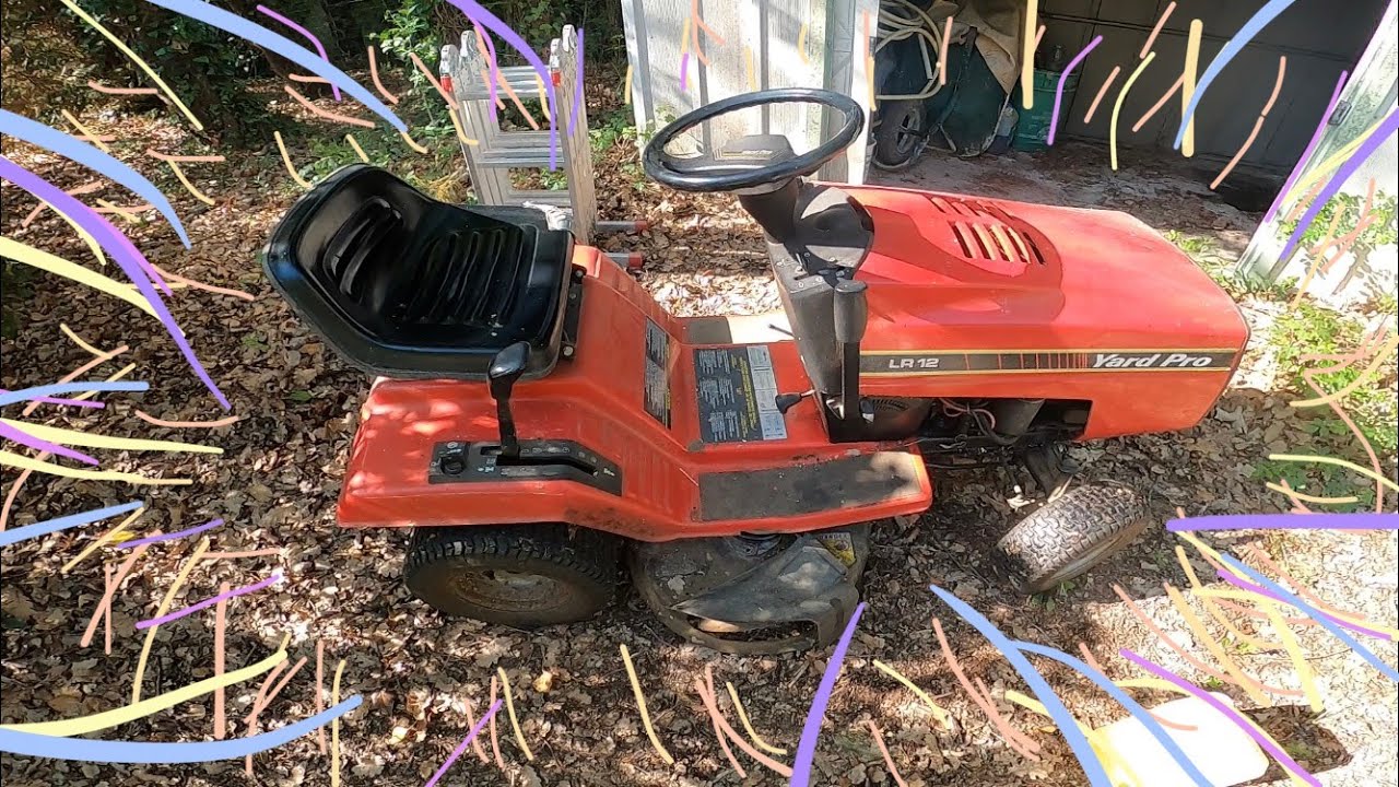 Mowing a friends lawn, yardpro lr12 / Sthil fs80 / Honda 476
