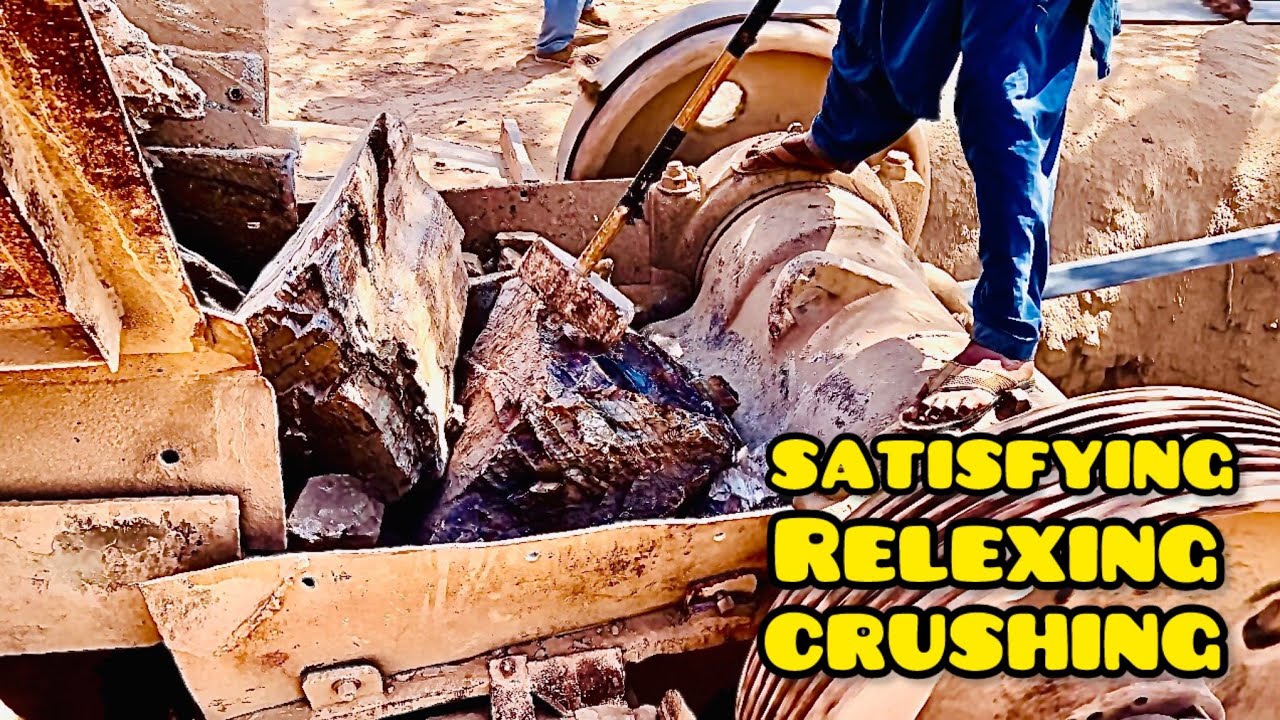 Super satisfying Jaw rock crusher Machine|Quarry Rock crusher in action l|Jaw crusher#asmrsounds