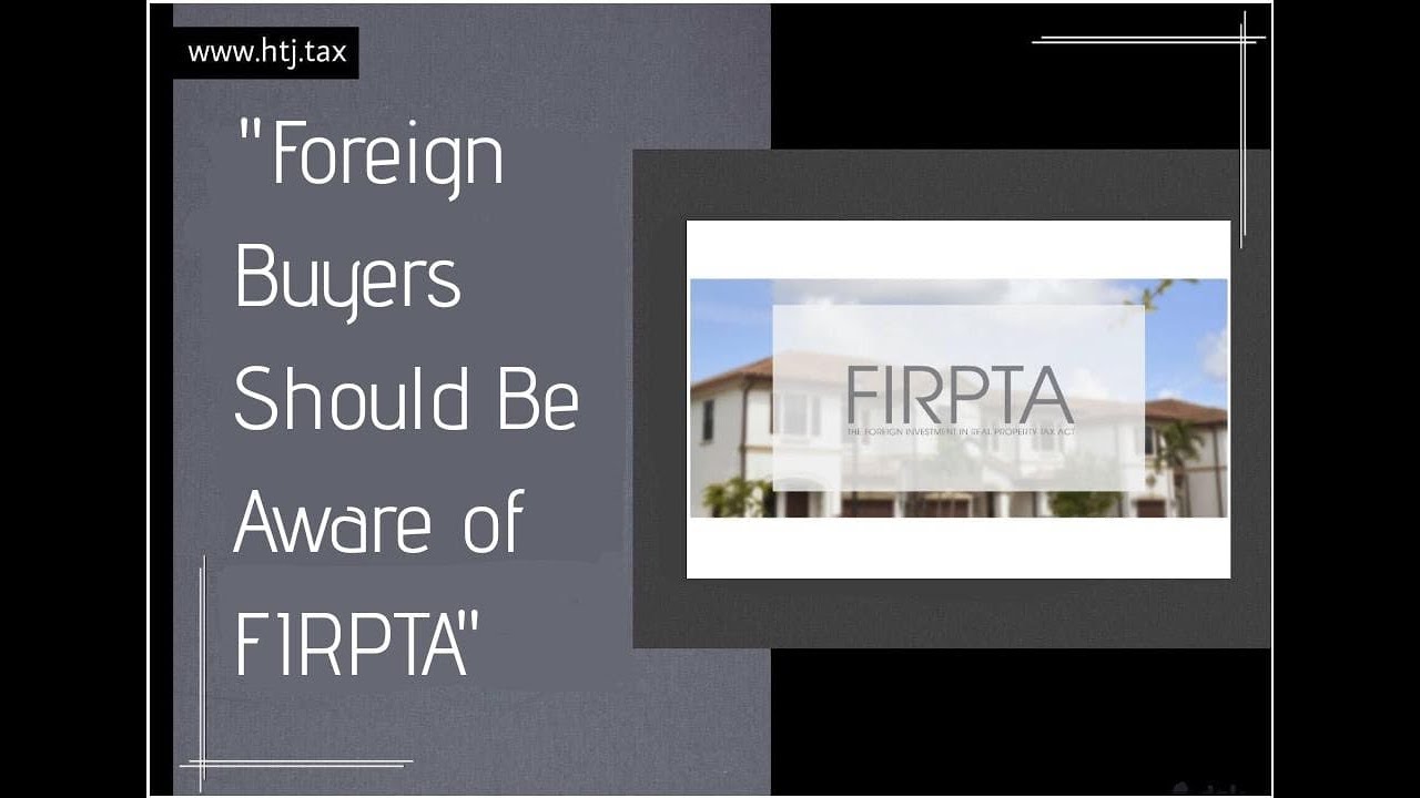 [ Offshore Tax ] Today's thought - #TaxPlanning may be needed for all #USTaxes such as #FIRPTA