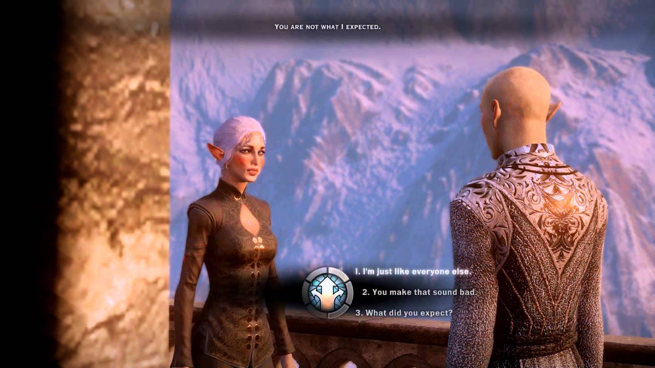 Dragon Age Inquisition: Flycam experimenting Solas romance part 1