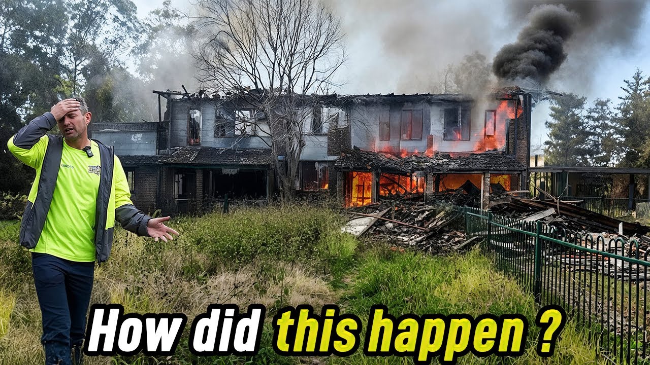 This house got BURNT DOWN…. after the CLEANUP! (Not Clickbait)