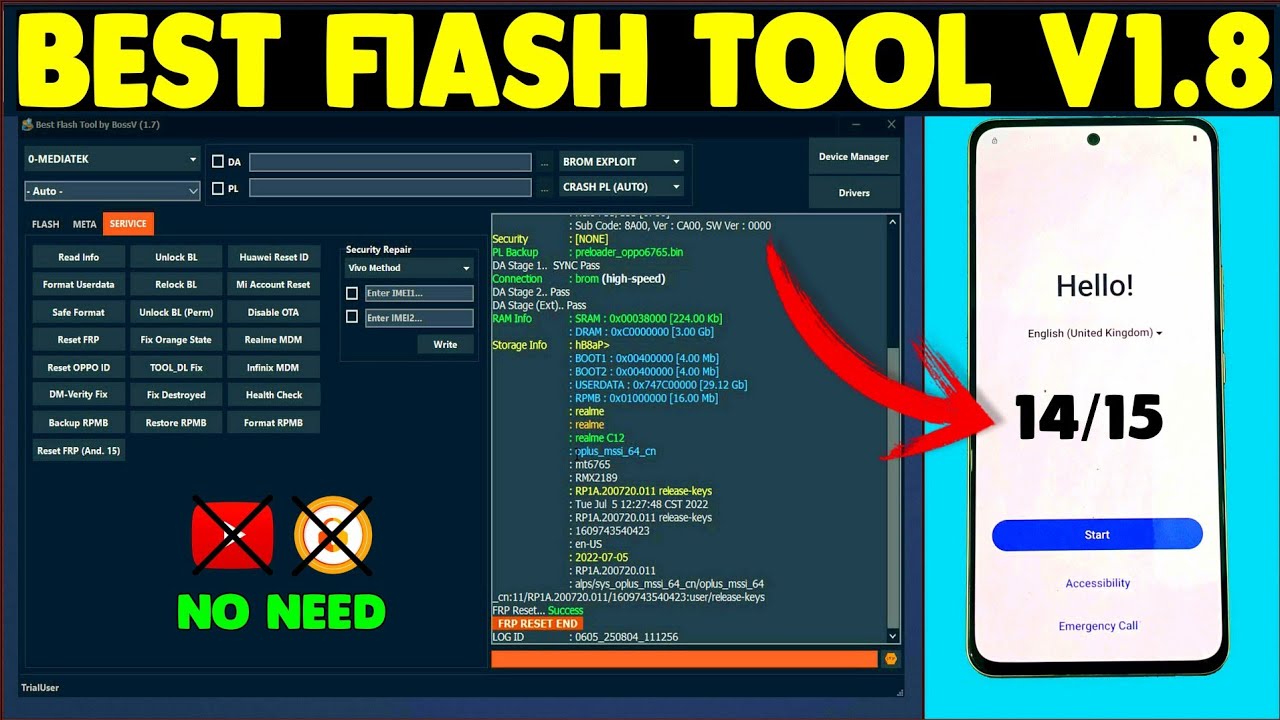 🔥 Best Flash Tool v1.8 – Easy FRP Lock Solution for All Android Devices
