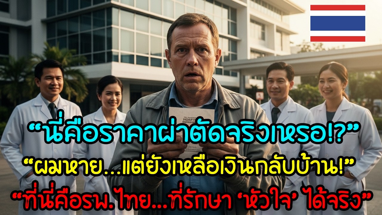 “กลัวค่าผ่าตัดจนไม่กล้ารักษา แต่พอเห็นค่ารพ.ไทย ชาวอเมริกันถึงกับอึ้ง!”