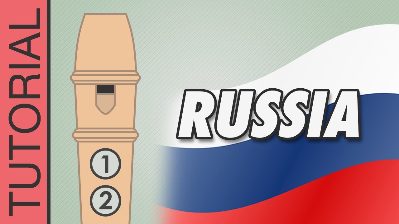 National Anthem of Russia - Recorder Flute Tutorial