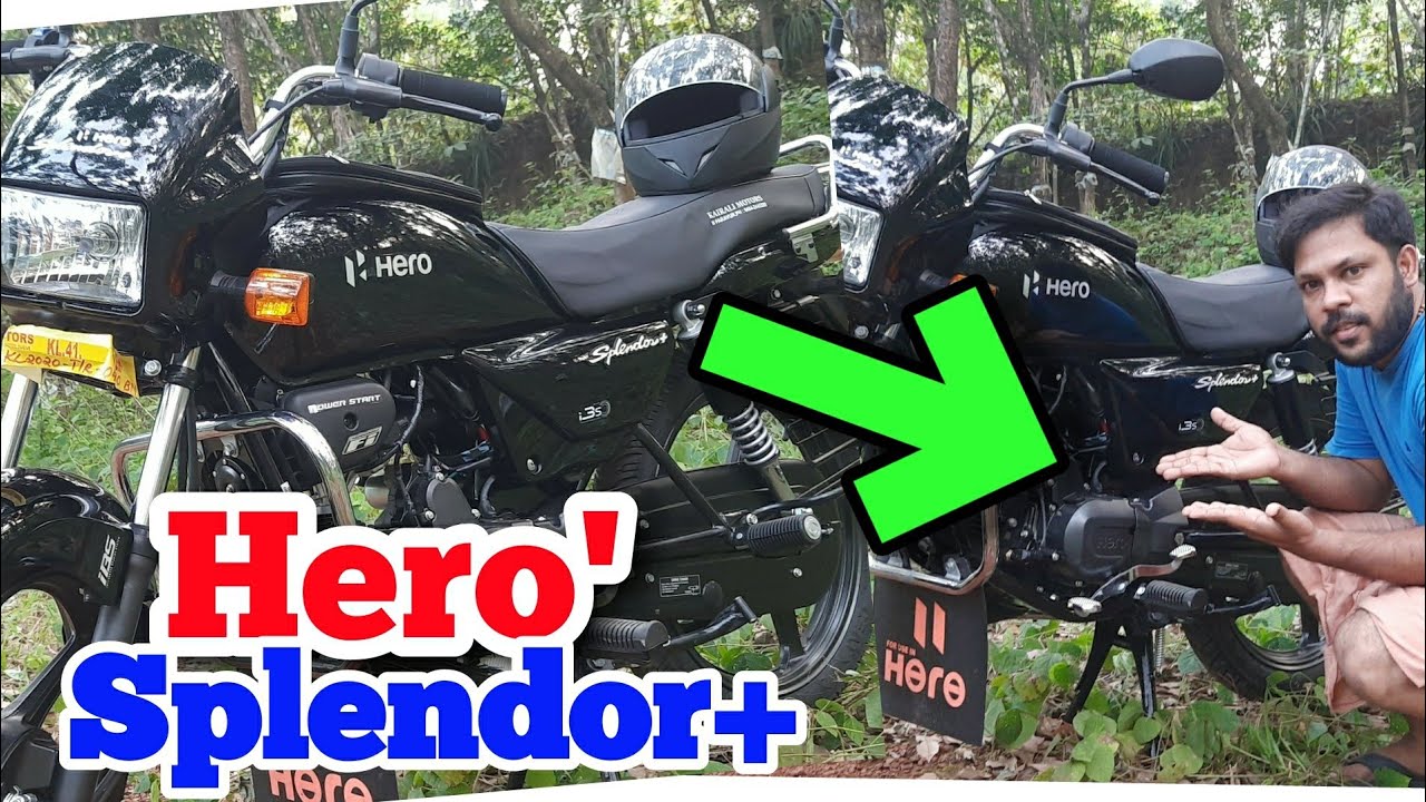കറുത്ത   ഹീറോ Splendor+  കിടു ആണ് ഫുൾ review #new##splendor##black##modifiedsplndor##bs6#