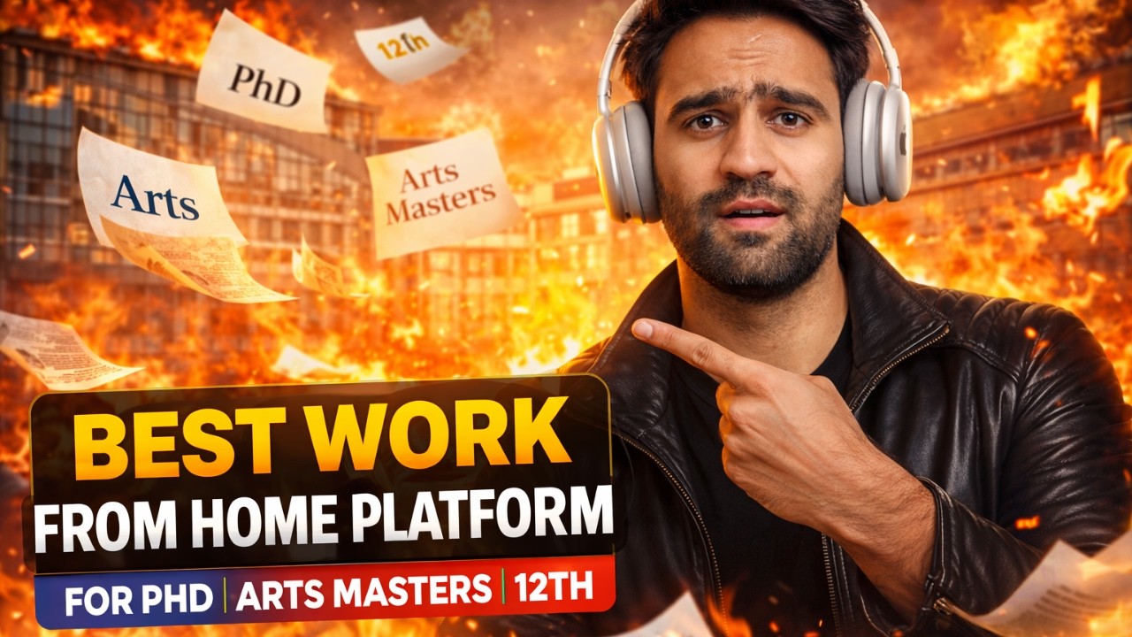 Top Work From Home Jobs for PhD, MA Arts & 12th Pass Students | Legit Online Income 2026 #Ishfaqllc