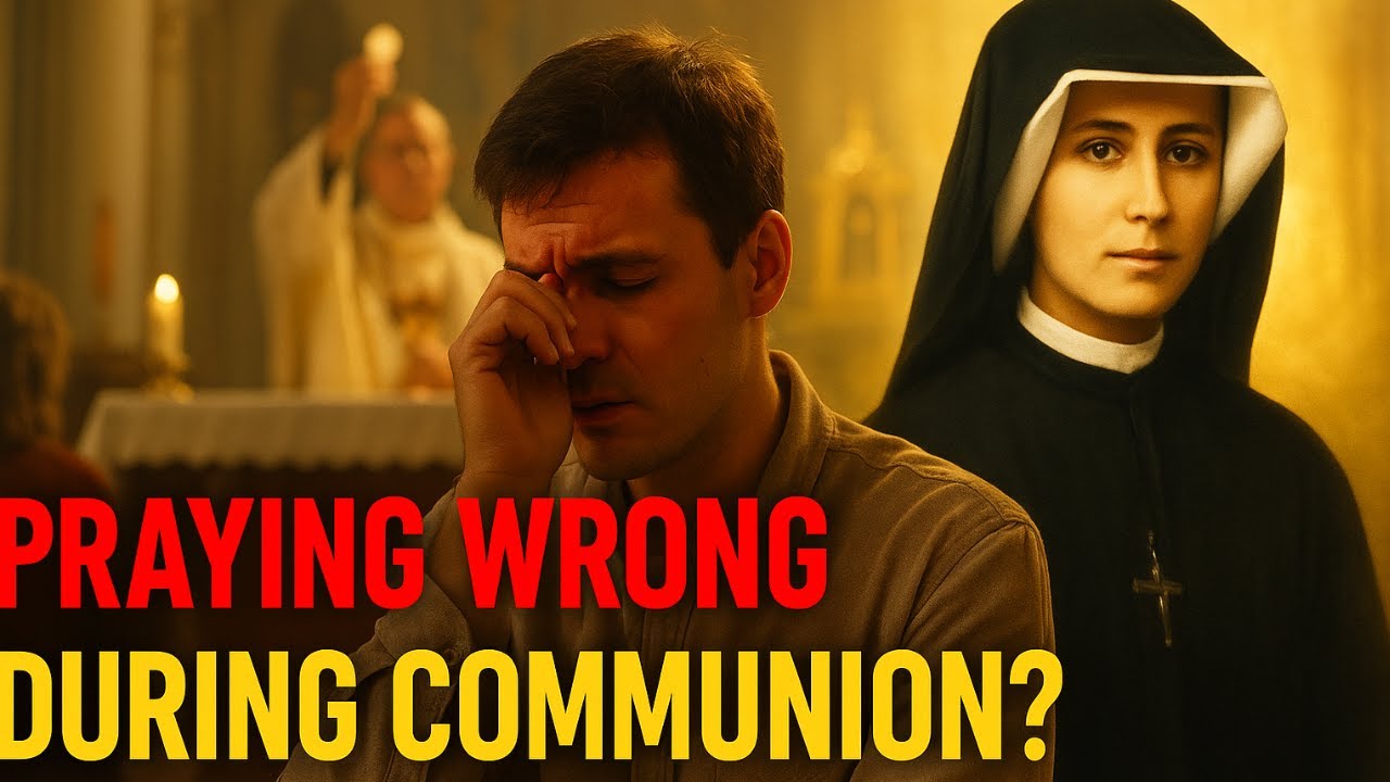 You pray badly during CommunionSaint Faustina explains what to say when receiving the Body of Christ
