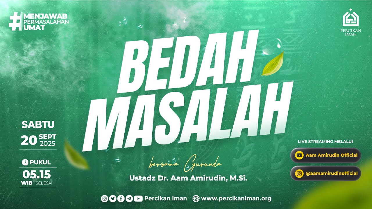 [LIVE] Bedah Masalah I Sabtu, 20 September 2025