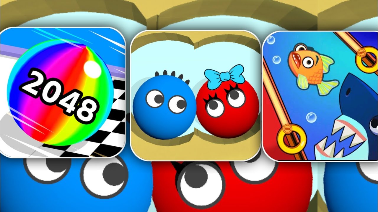 Lucky balls Vs Ball Run 2048 Vs Save The Fish| Android los 