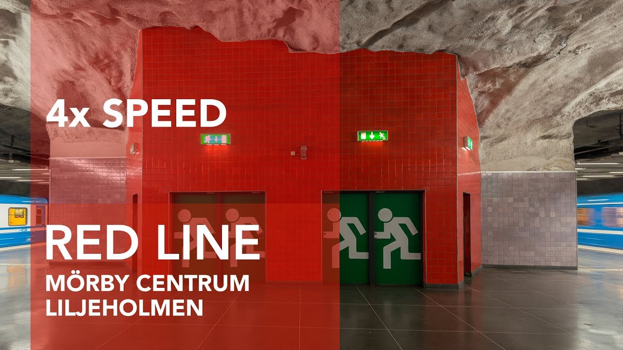 Stockholm Subway Red Line: Mörby Centrum - Nyboda
