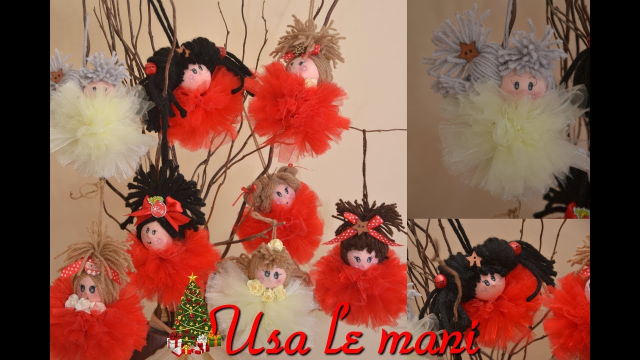 Natale fai da te: bambola per albero. Tullia