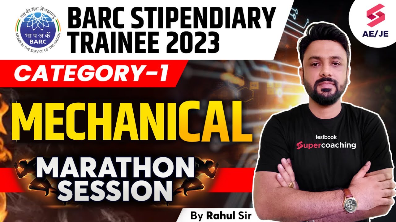 BARC PREVIOUS YEAR QUESTION PAPER | MECHANICAL PYQs for BARC STIPENDIARY TRAINEE | By Rahul Sir