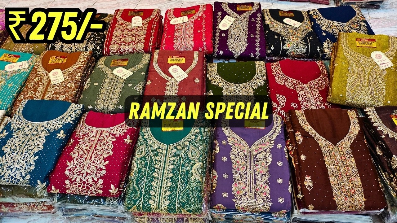 Hyderabad Wholesale Dress Materials ₹275/- | Latest Ramzan Special