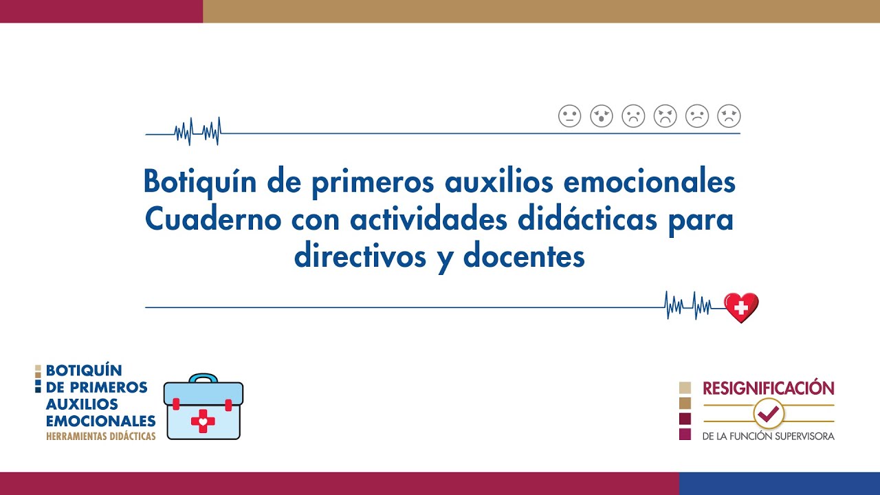 Botiquín de primeros auxilios emocionales | Cuaderno con actividades para directivos y docentes