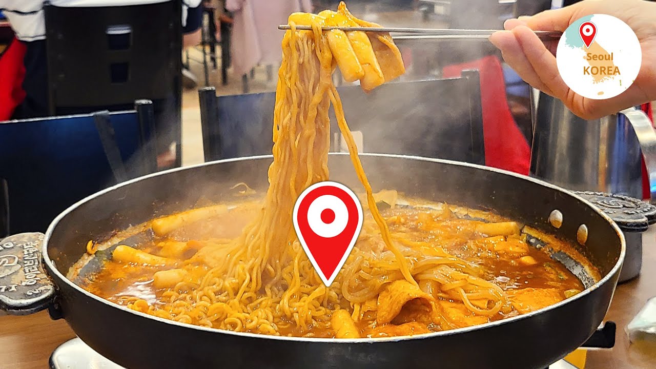 Единственная в мире улица ттокпокки 😝TTEOKBOKKI TOWN! в Сеуле, Корея｜신당동떡볶이