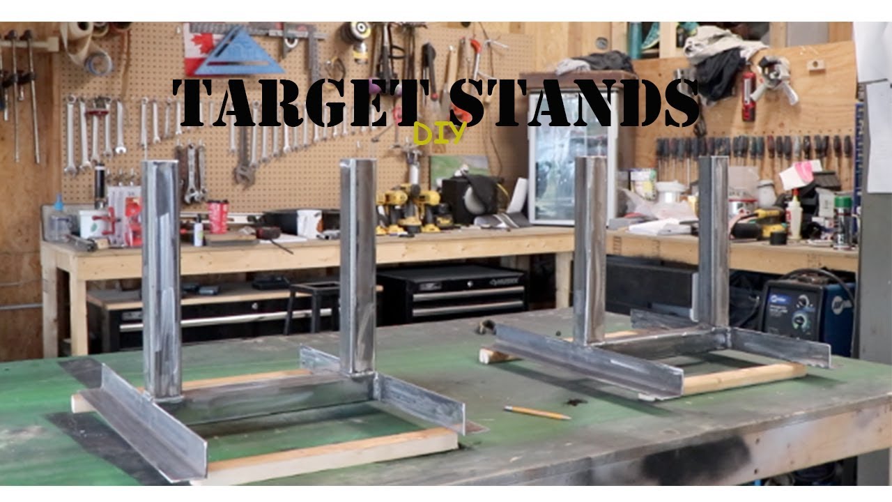 How I made target stands for a gun range out of metal and wood