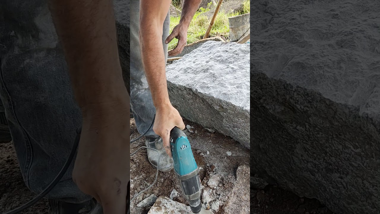 passo a passo como cortar pedra com furadeira