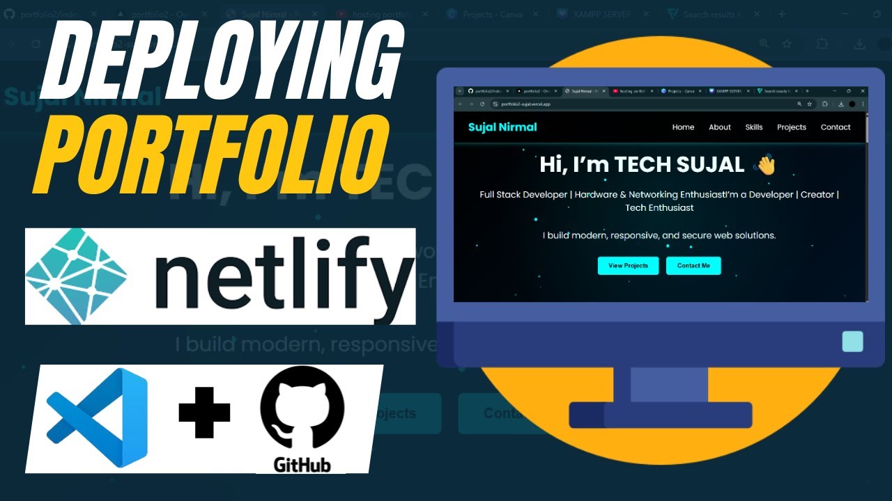 Host Your Portfolio Website for FREE Using Netlify | Step-by-Step Tutorial