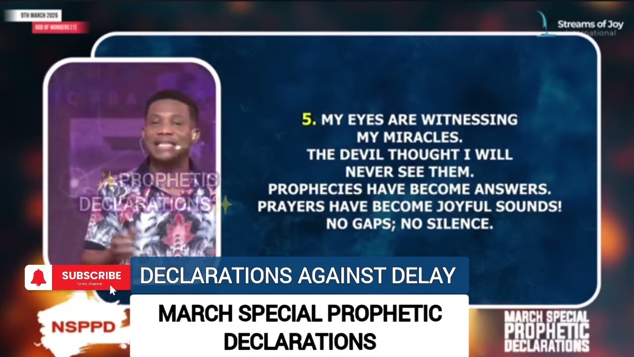 MARCH 9 🔥 NO MORE DELAY | My Wait Is Over | Prophetic Declarations
