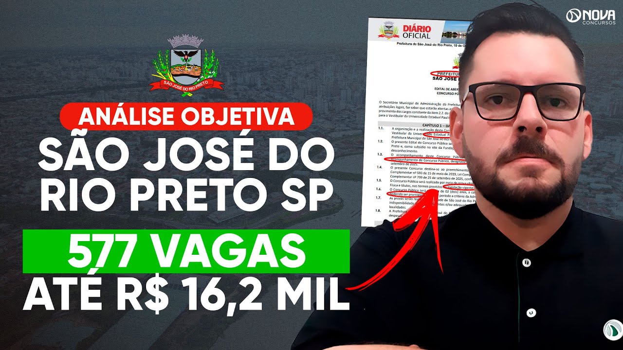 Concurso Prefeitura São José do Rio Preto SP 2025: Análise + Como se Preparar