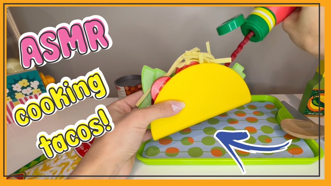 🌮 ASMR Melissa & Doug Taco Set - Unboxing & Playing (No Talking) 🎉