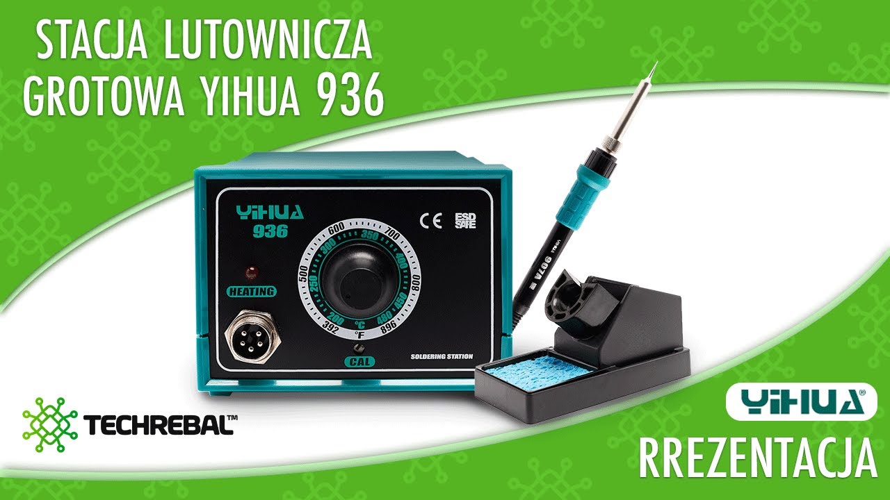 ✅  Stacja lutownicza lutownica gotowa Yihua 936  🔥    Prezentacja