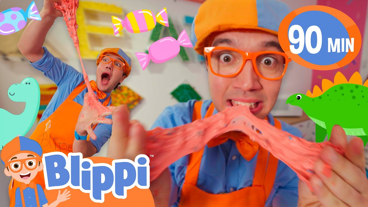 Blippi Bakes a Dinosaur Cookie! | Cricket’s Candy Creations | Educational Videos for Kids