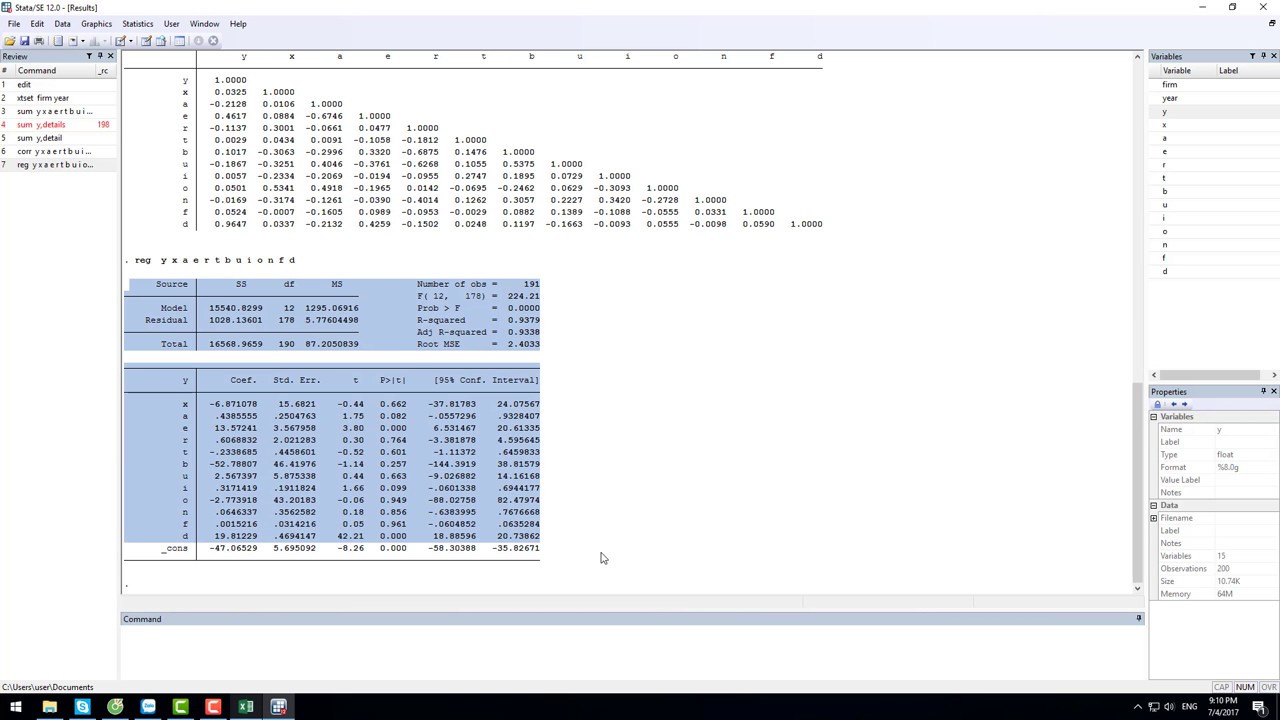 xtset in panel data - STATA tuts