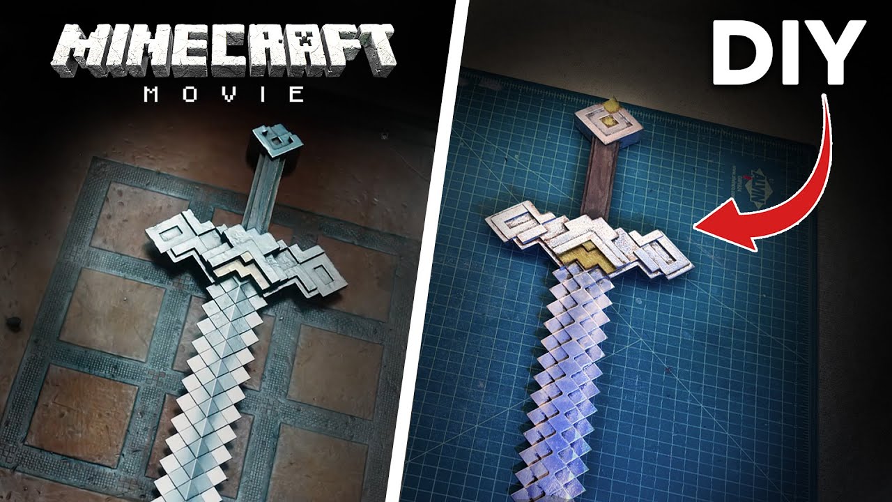 Minecraft Movie Sword &ndash; I Built a Real One (DIY)
