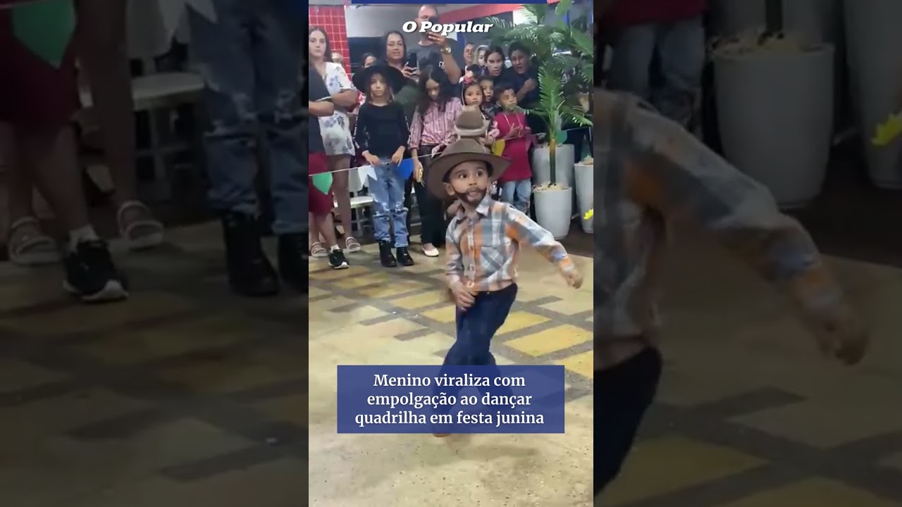 Menino viraliza com empolgação ao dançar quadrilha em festa junina; vídeo #opopular