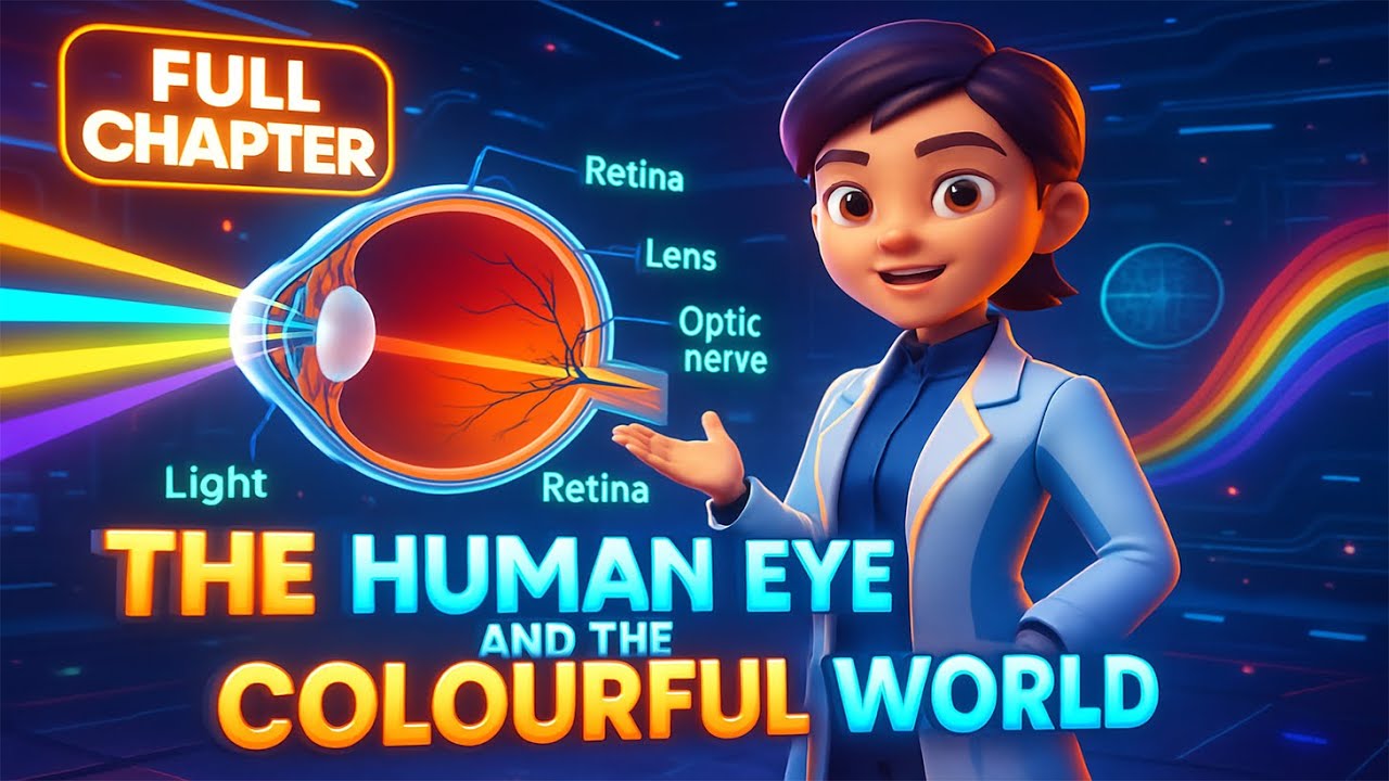 👁️ The Human Eye and the Colourful World | Full Chapter | Class 10 Science 3D Animation