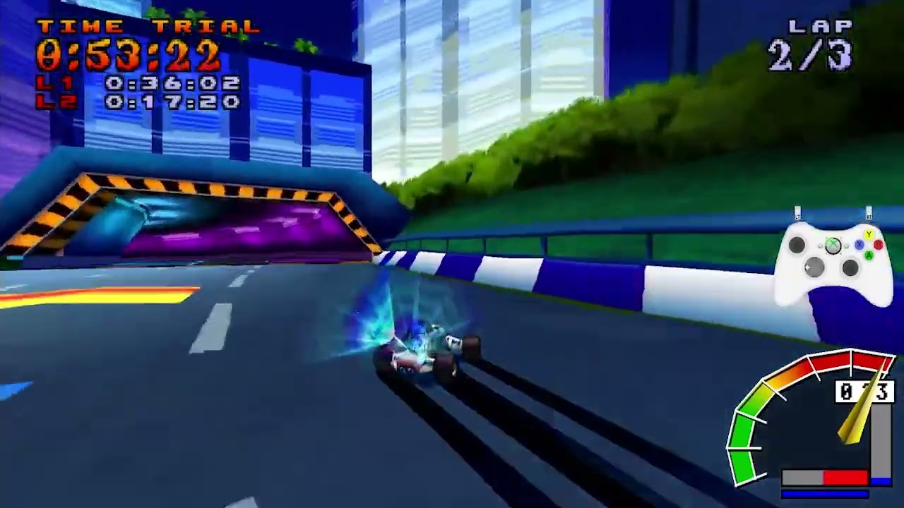 Neon City in 1:34.02 - Crash Team Racing Custom Map
