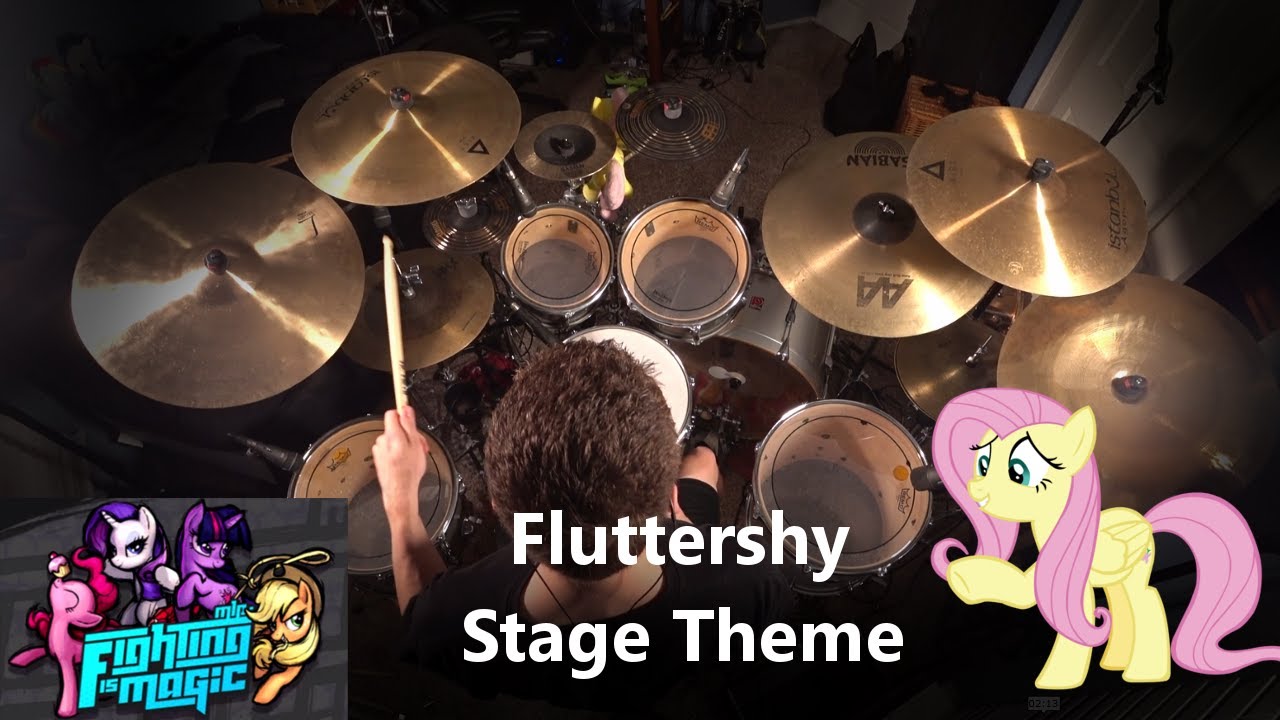 MLP Fighting Is Magic - Fluttershy Stage Theme (Drum + Percussion Cover)