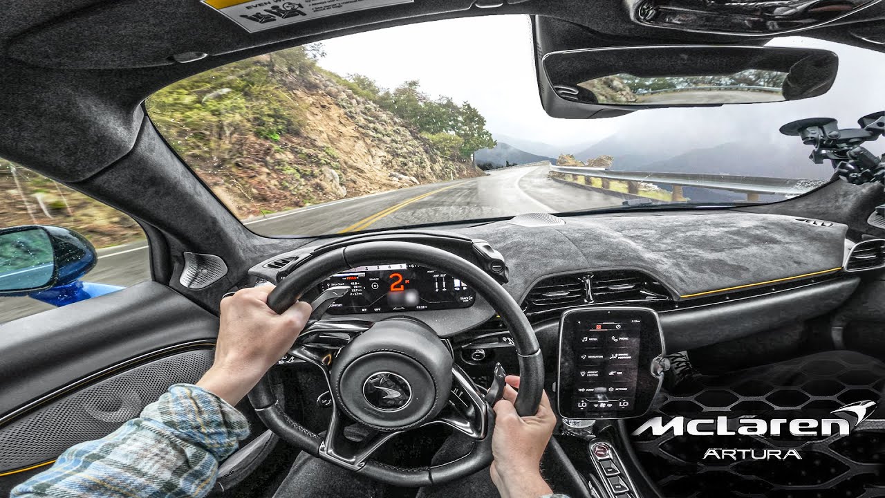 2023 McLaren Artura Review and POV! Is it a baby P1? (Exhaust, Pulls & More)