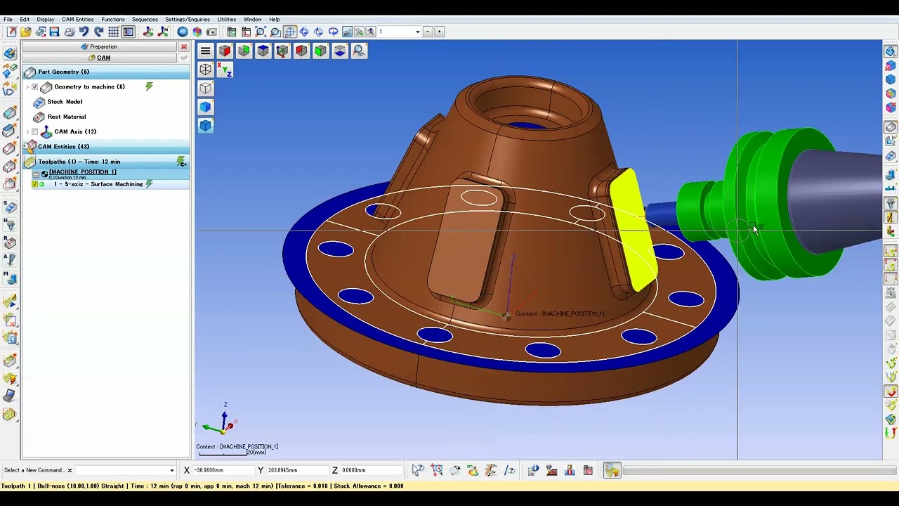 WORKNC - 5 - Axis  Surface  Machining