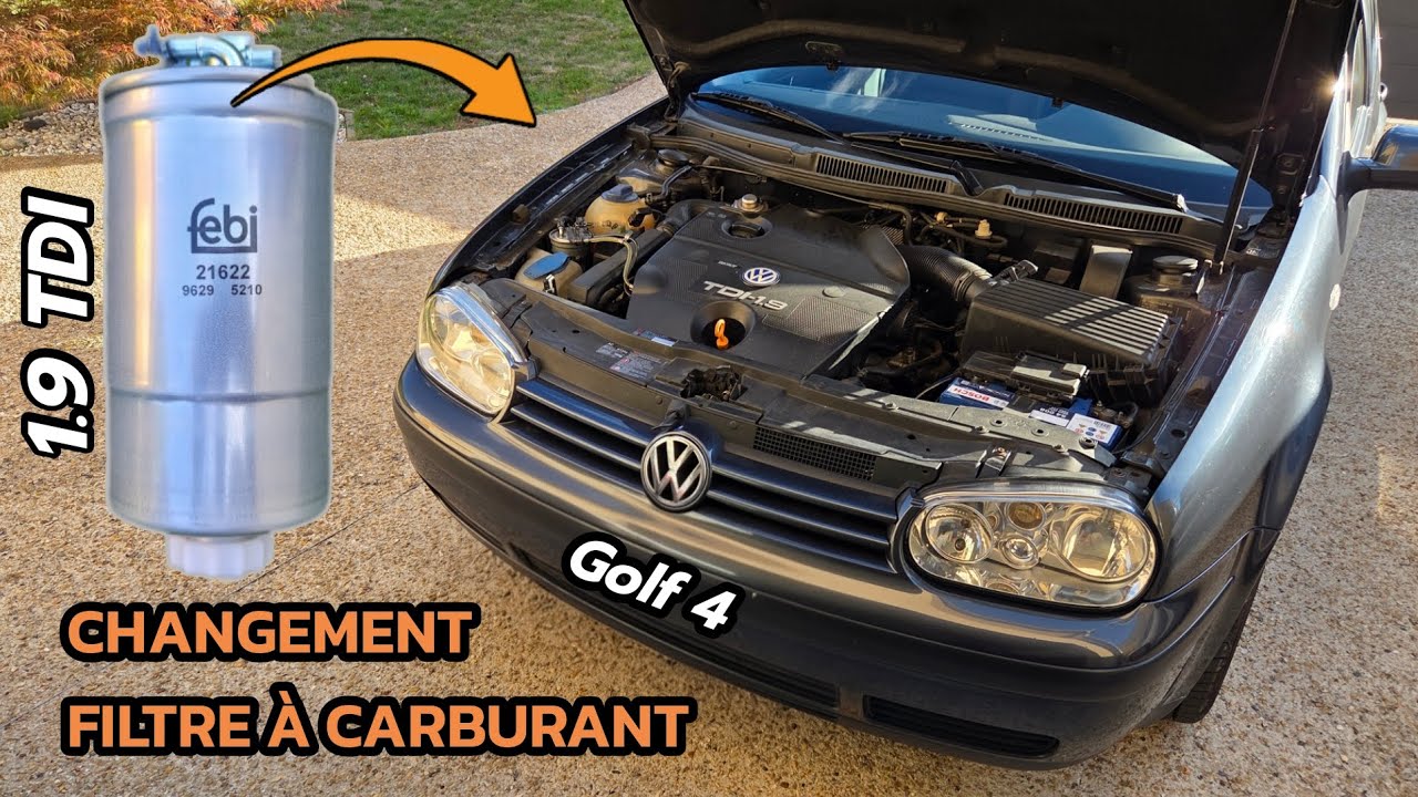 ЗАМЕНА ДИЗЕЛЬНОГО/ТОПЛИВНОГО ФИЛЬТРА НА VW GOLF 4 TDI 1.9L