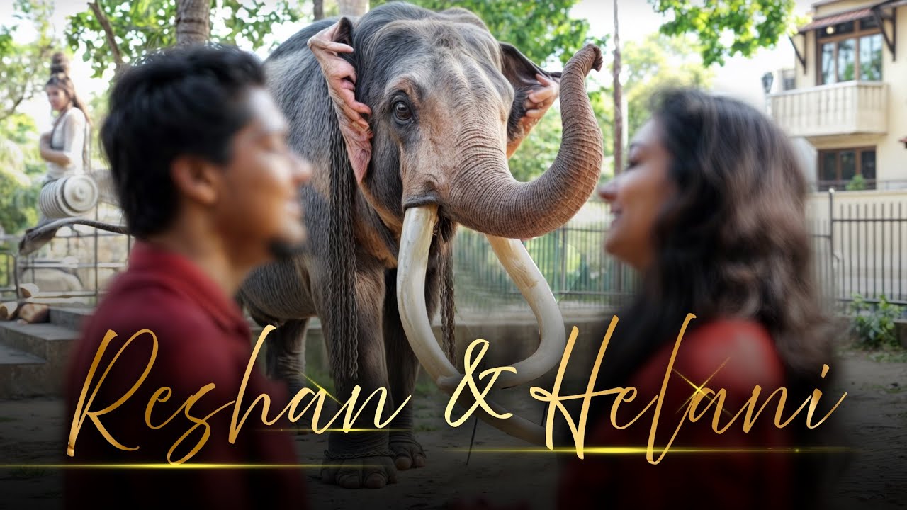 Reshan & Helani Preshoot with Kotte Raja |