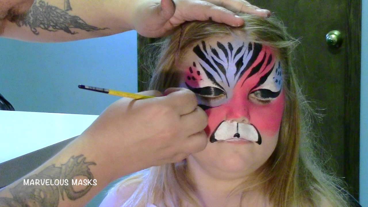 Tiger Face Painting | Marvelous Masks Chicago Face Painting