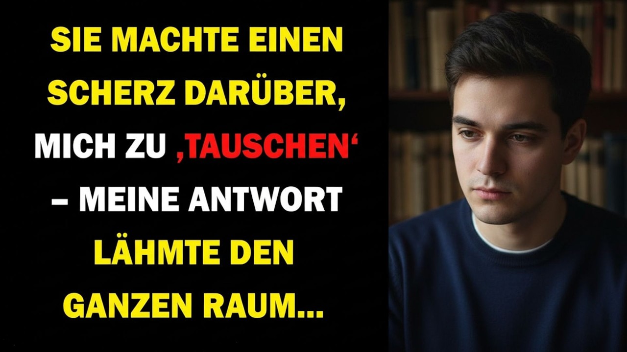 🔥MEINE FRAU MACHTE EINEN SCHERZ DARÜBER, MICH ZU TAUSCHEN – DOCH MEINE ANTWORT SCHOCKIERTE SIE🔥
